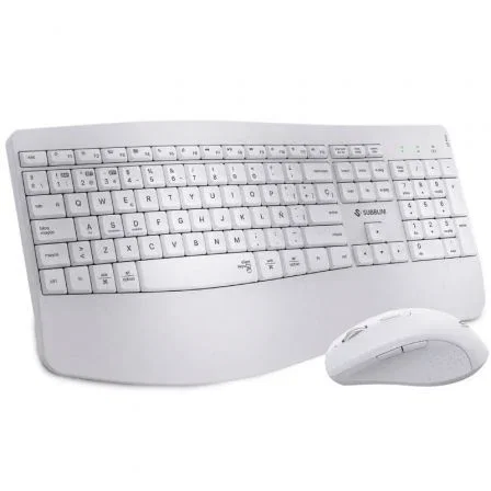 SUBBLIM Combo Dual Prowave SUBKBC-DCOPW1 - Teclado y Ratón Ergonómicos Inalámbricos Recargables, Español QWERTY, Bluetooth 5.3 y USB, Multidispositivo, Blanco SUBBLIM Combo Dual Prowave SUBKBC-DCOPW1 - Teclado y Ratón Ergonómicos Inalámbricos Recargables, Español QWERTY, Bluetooth 5.3 y USB, Multidispositivo, Blanco